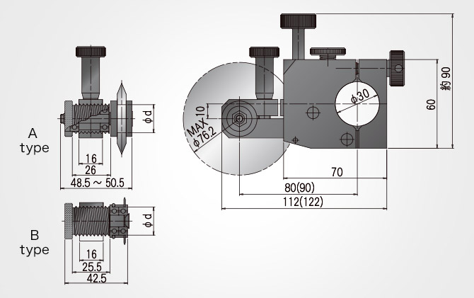 Slitter perforating wheel holder [thick]