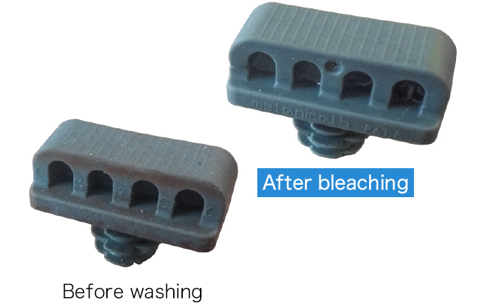 Before washing  After bleaching